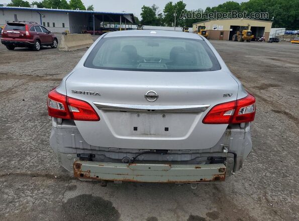 3N1AB7AP5HY335813 2017 NISSAN SENTRA Silver Rear view