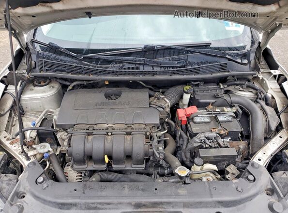3N1AB7AP5HY335813 2017 NISSAN SENTRA Silver Rear interior view