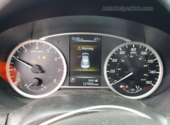 3N1AB7AP5HY335813 2017 NISSAN SENTRA Silver Instrument cluster view