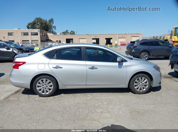 3N1AB7AP5HY348660 2017 NISSAN SENTRA Серебряный Вид щитка приборов