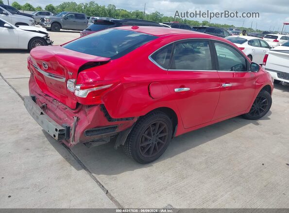 3N1AB7AP5HY354412 2017 NISSAN SENTRA Red უკანა მარჯვენა