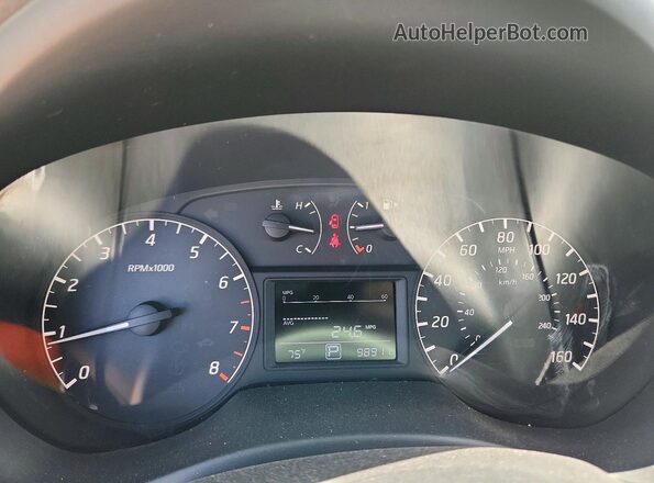 3N1AB7AP5HY364065 2017 NISSAN SENTRA Blue Widok zestawu wskaźników