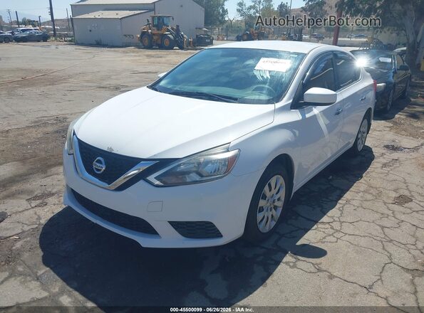 3N1AB7AP5HY376703 2017 NISSAN SENTRA White Przód lewy