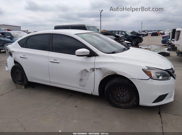3N1AB7AP5HY377348 2017 NISSAN SENTRA White Widok wnętrza z tyłu