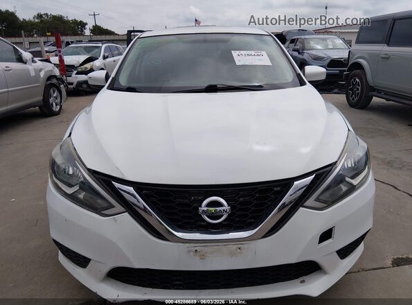 3N1AB7AP5HY377348 2017 NISSAN SENTRA White Widok zestawu wskaźników