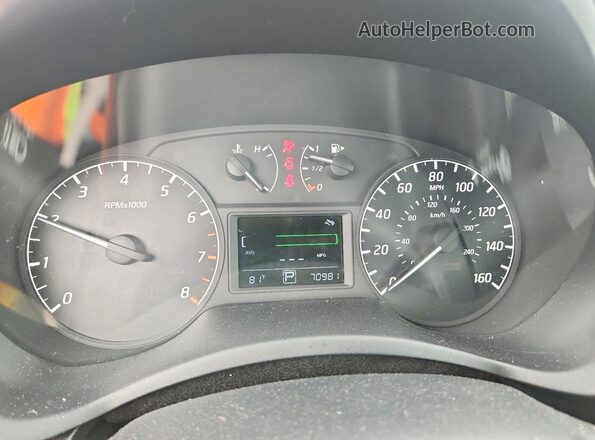 3N1AB7AP5HY403690 2017 NISSAN SENTRA Gray Widok zestawu wskaźników