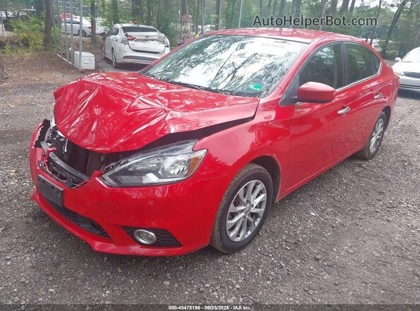 3N1AB7AP5JL642353 2018 NISSAN SENTRA Red Front left