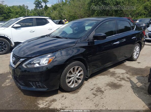 3N1AB7AP5JL652283 2018 NISSAN SENTRA Black Vista tres cuartos delantera izquierda