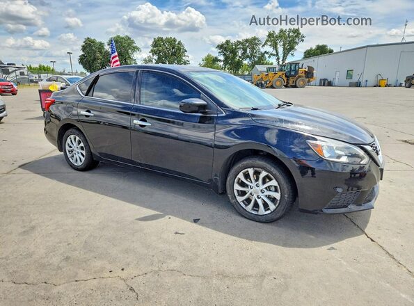 3N1AB7AP5JL653062 2018 NISSAN SENTRA Black Delantero derecho