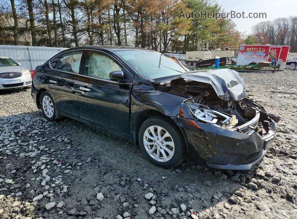 3N1AB7AP5JL653269 2018 NISSAN SENTRA Black Delantero derecho