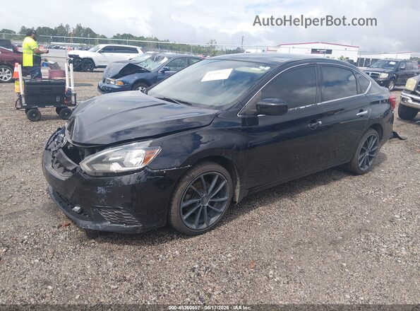 3N1AB7AP5JY213751 2018 NISSAN SENTRA Черный Передняя левая четверть
