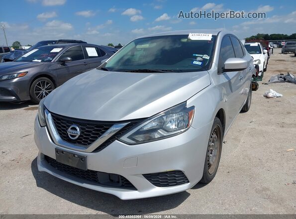 3N1AB7AP5JY295481 2018 NISSAN SENTRA Silver წინა მარცხენა ხედი სამი მეოთხედიდან