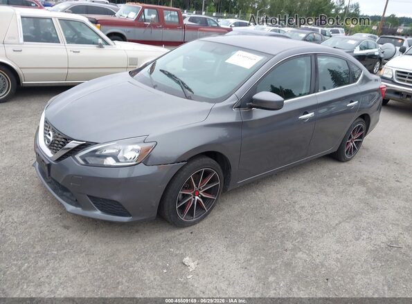 3N1AB7AP5JY308794 2018 NISSAN SENTRA Gray Przód lewy