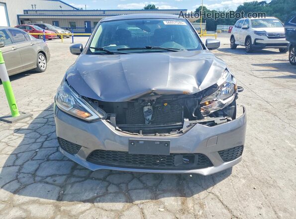 3N1AB7AP5KL605899 2019 NISSAN SENTRA Серый Вид спереди