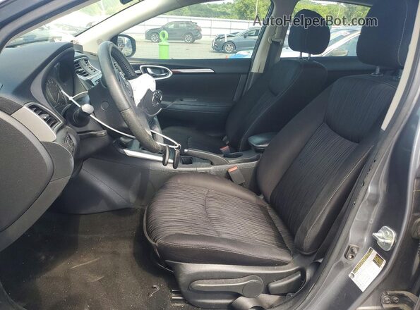 3N1AB7AP5KL605899 2019 NISSAN SENTRA Серый Вид салона спереди