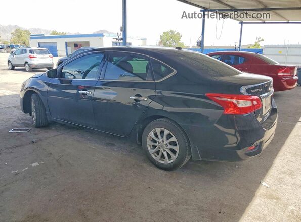 3N1AB7AP5KL609354 2019 NISSAN SENTRA Black Tył lewy