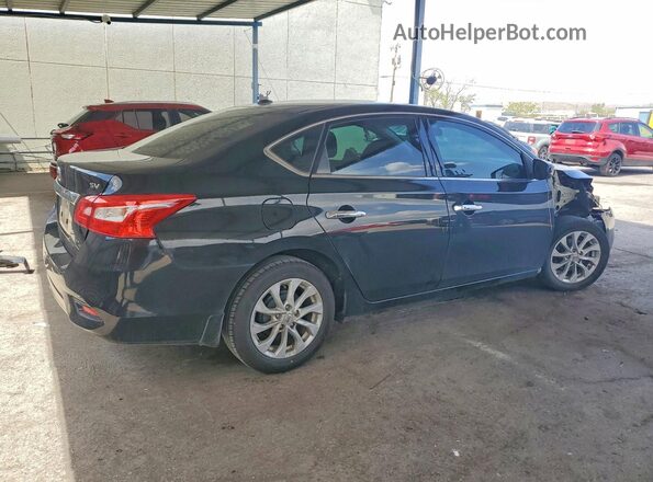3N1AB7AP5KL609354 2019 NISSAN SENTRA Black Tył prawy