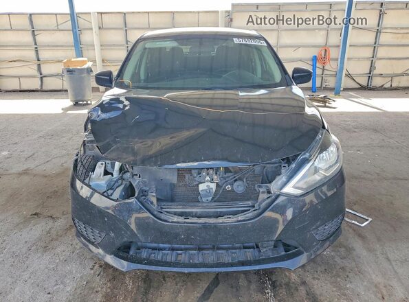 3N1AB7AP5KL609354 2019 NISSAN SENTRA Black Widok z przodu