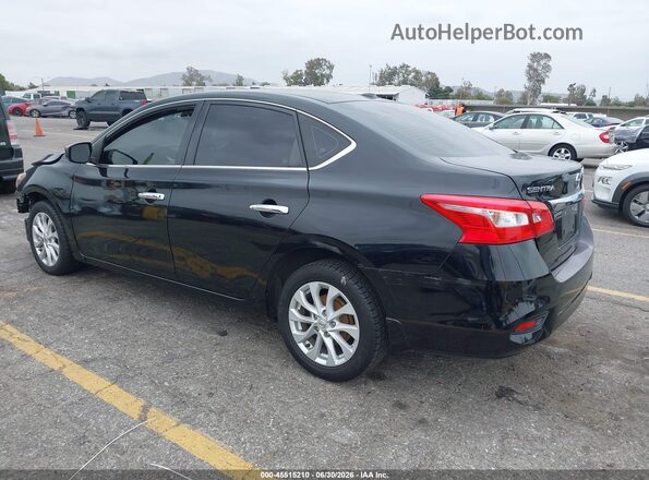 3N1AB7AP5KL628602 2019 NISSAN SENTRA Черный Задняя левая четверть