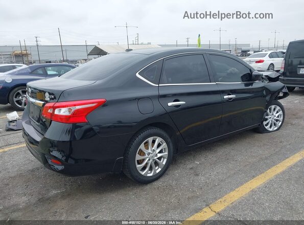 3N1AB7AP5KL628602 2019 NISSAN SENTRA Черный Задняя правая четверть