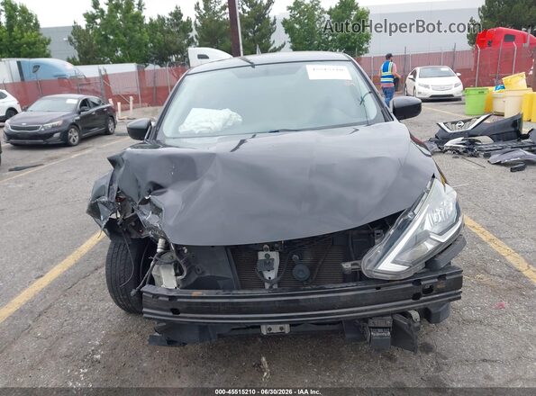 3N1AB7AP5KL628602 2019 NISSAN SENTRA Черный Вид задней части салона