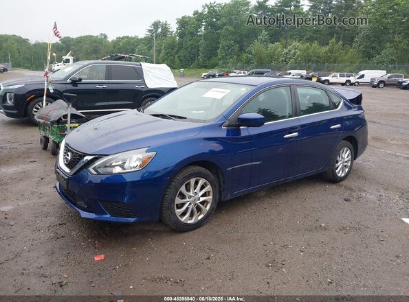 3N1AB7AP5KY208941 2019 NISSAN SENTRA Синий Передняя левая четверть