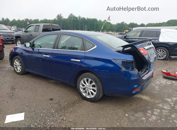 3N1AB7AP5KY208941 2019 NISSAN SENTRA Синий Задняя левая четверть