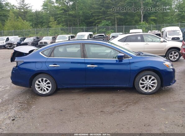3N1AB7AP5KY208941 2019 NISSAN SENTRA Синий Панорамный вид салона 360°