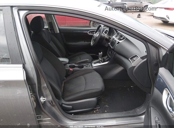 3N1AB7AP5KY211466 2019 NISSAN SENTRA Серый Вид салона спереди