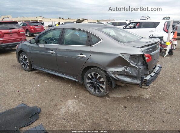 3N1AB7AP5KY211466 2019 NISSAN SENTRA Серый Задняя левая четверть