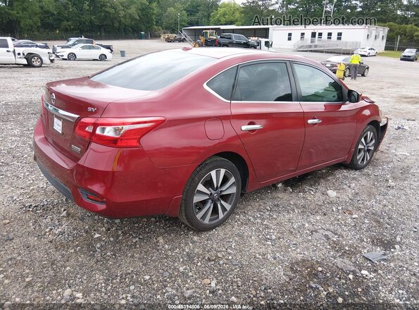 3N1AB7AP5KY239672 2019 NISSAN SENTRA Red უკანა მარჯვენა