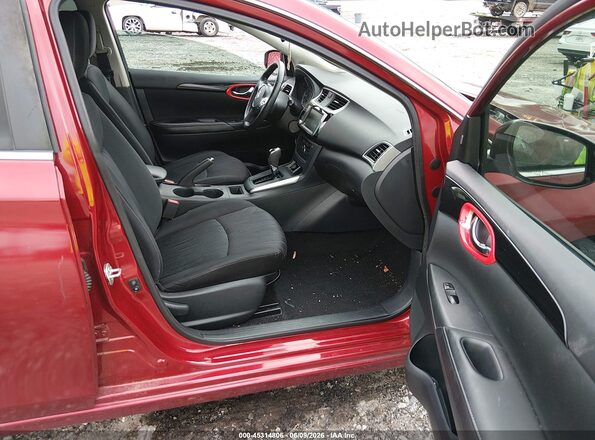 3N1AB7AP5KY239672 2019 NISSAN SENTRA Red წინა სალონის ხედი