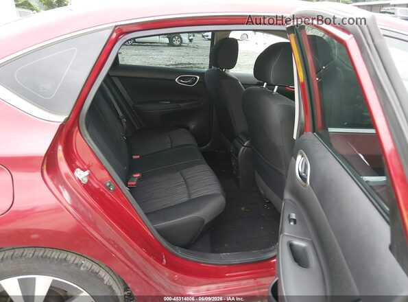 3N1AB7AP5KY239672 2019 NISSAN SENTRA Red VIN კოდის სტიკერის ხედი