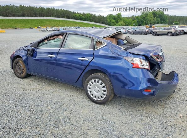 3N1AB7AP5KY241423 2019 NISSAN SENTRA Blue Tył lewy