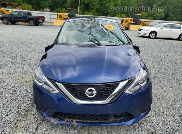 3N1AB7AP5KY241423 2019 NISSAN SENTRA Blue Widok z przodu