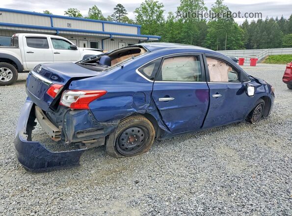 3N1AB7AP5KY241423 2019 NISSAN SENTRA Blue Tył prawy