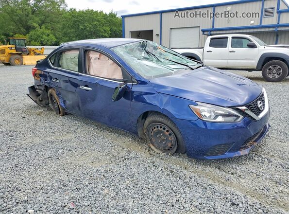 3N1AB7AP5KY241423 2019 NISSAN SENTRA Blue Przód prawy