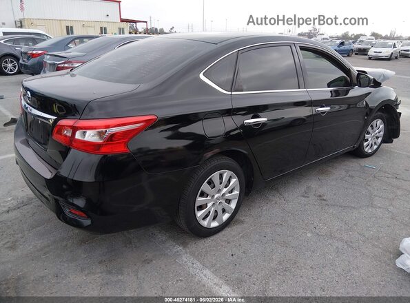 3N1AB7AP5KY247755 2019 NISSAN SENTRA Black Հետևի աջ