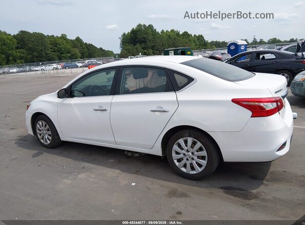 3N1AB7AP5KY268105 2019 NISSAN SENTRA White Widok wnętrza 360 stopni