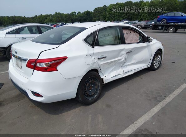 3N1AB7AP5KY268105 2019 NISSAN SENTRA White Tył prawy