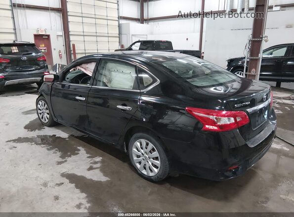 3N1AB7AP5KY269562 2019 NISSAN SENTRA Black უკანა მარცხენა