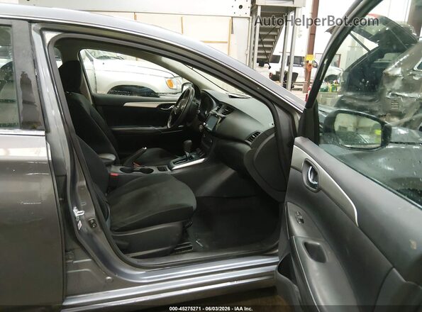 3N1AB7AP5KY277788 2019 NISSAN SENTRA Серый Вид салона спереди