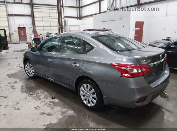 3N1AB7AP5KY277788 2019 NISSAN SENTRA Серый Задняя левая четверть