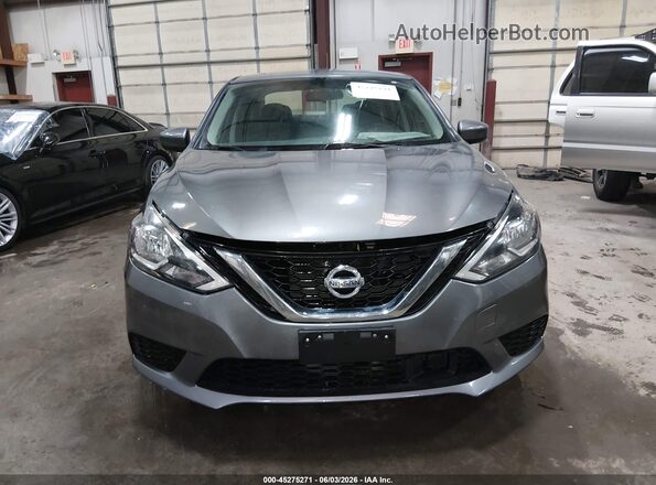 3N1AB7AP5KY277788 2019 NISSAN SENTRA Серый Вид щитка приборов
