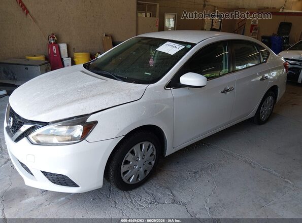 3N1AB7AP5KY282408 2019 NISSAN SENTRA White Передня ліва чверть
