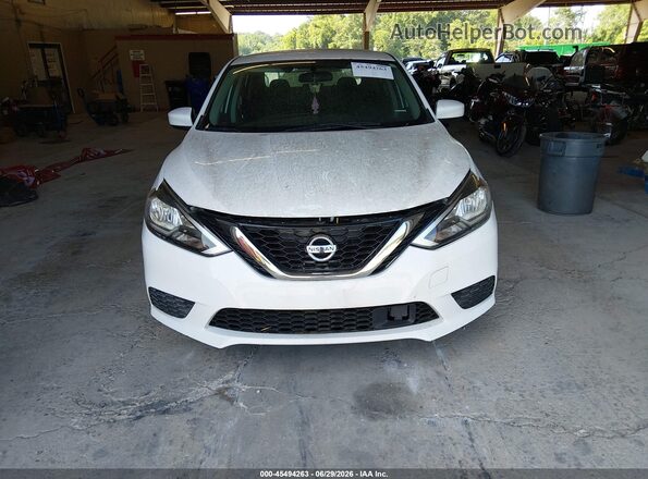 3N1AB7AP5KY282408 2019 NISSAN SENTRA White Вид щитка приладів