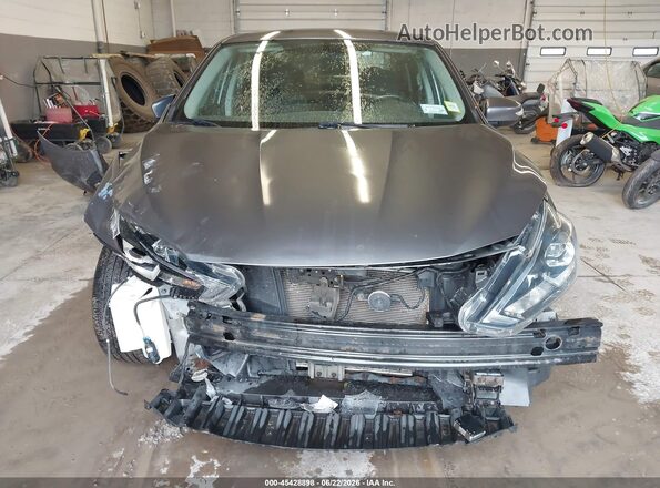 3N1AB7AP5KY296860 2019 NISSAN SENTRA Gray Դիմացի տեսք