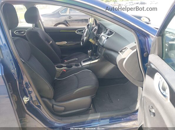 3N1AB7AP5KY309462 2019 NISSAN SENTRA Blue Widok wnętrza z przodu