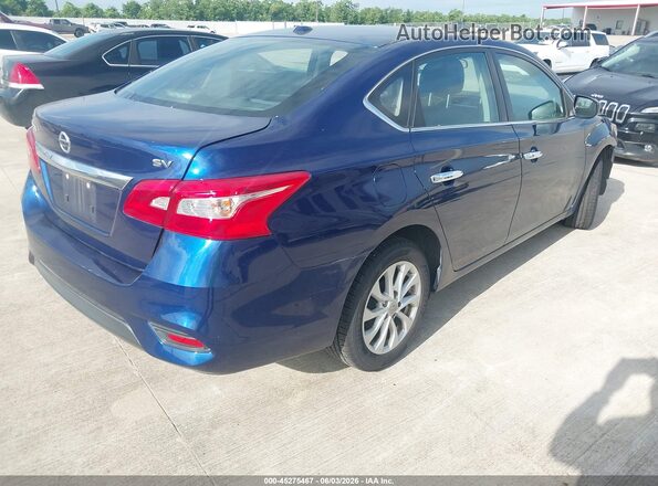 3N1AB7AP5KY309462 2019 NISSAN SENTRA Blue Tył prawy