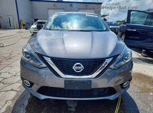 3N1AB7AP5KY320445 2019 NISSAN SENTRA Gray Вид спереду